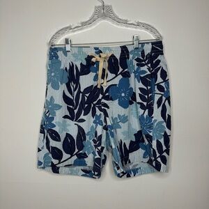 Vineyard Vines 7” Seersucker Dumped Ocean Splash Jetty Shorts Large